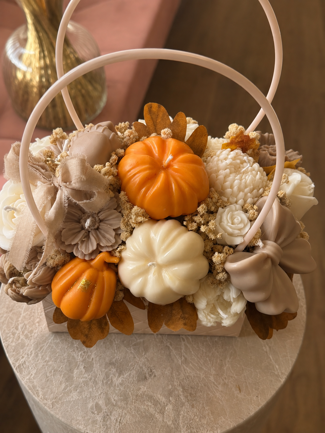 Blush Harvest Pumpkin Bag