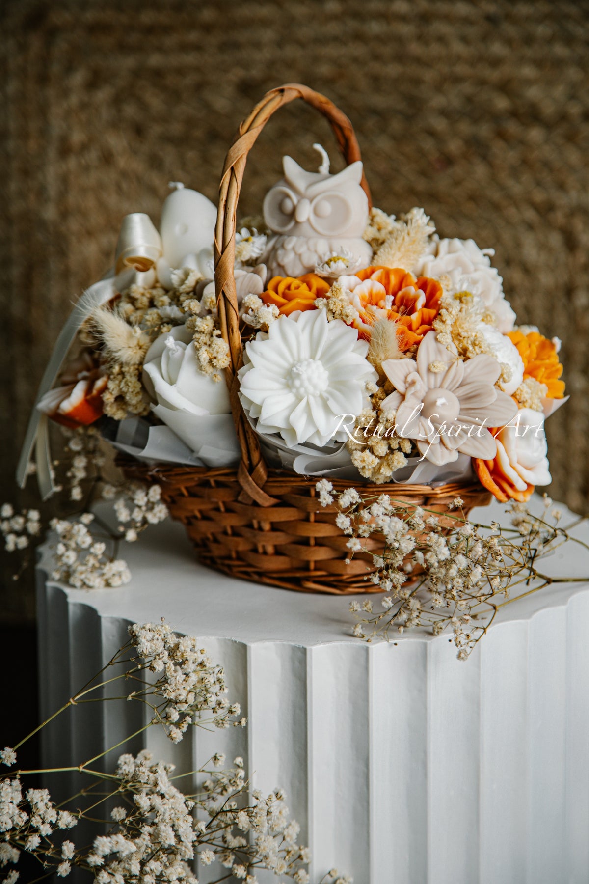 Rustic Fall Floral Basket