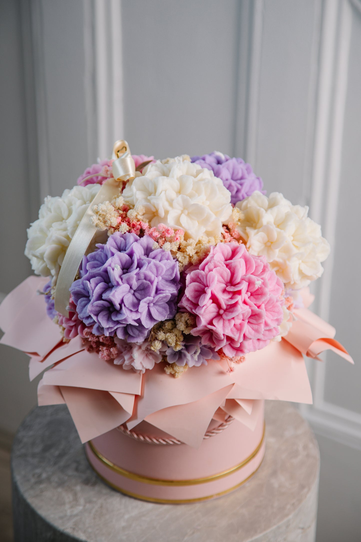 Hydrangea Candle Bouquet