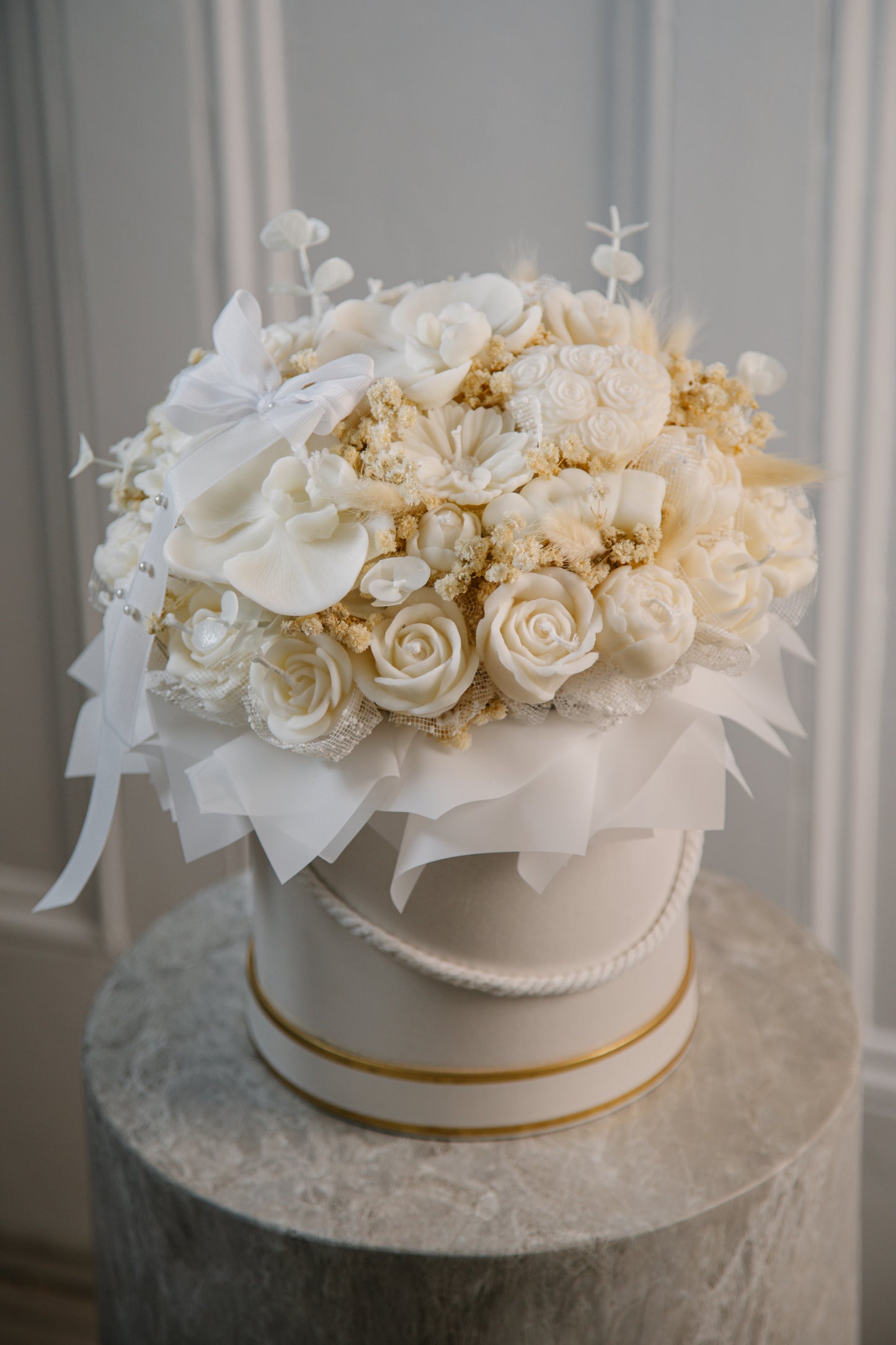 White Candle Bouquet