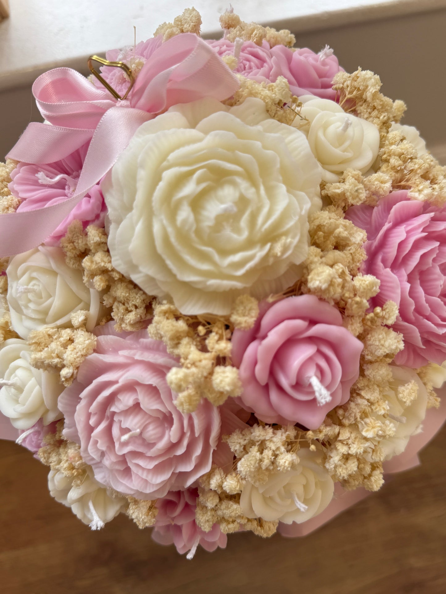 Peony Candle Bouquet