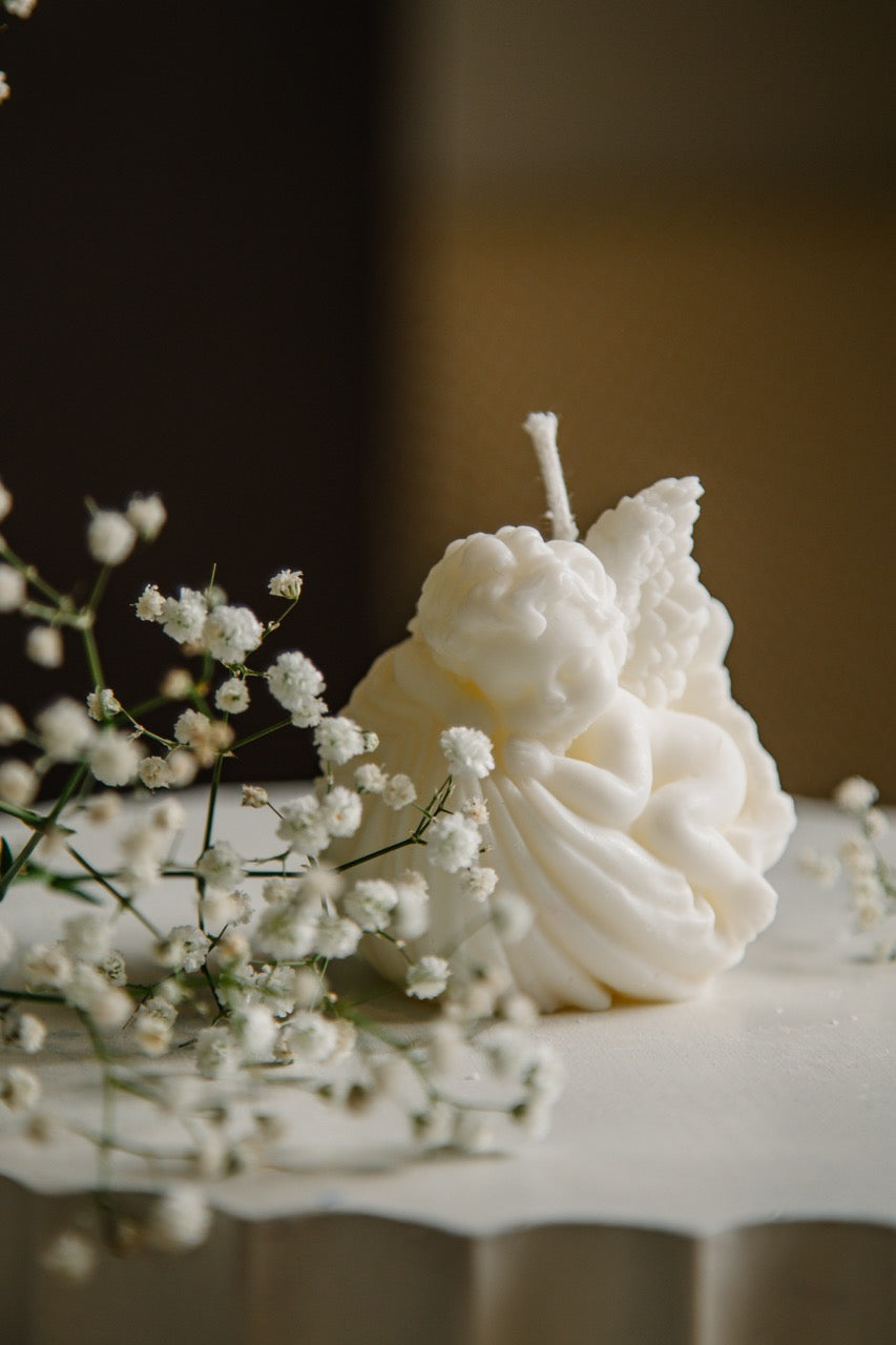 Small Cherub Candle