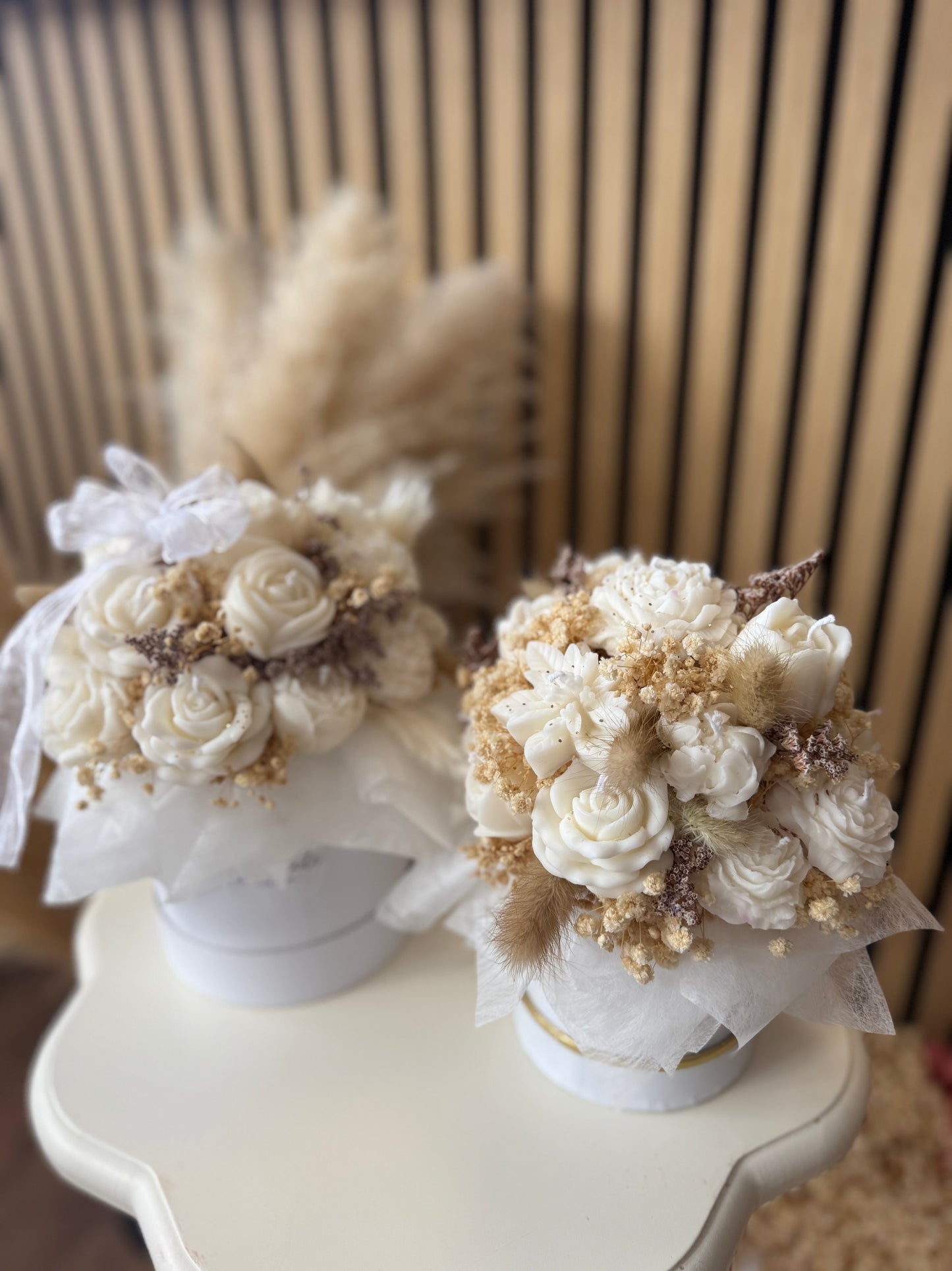 White Candle Bouquet