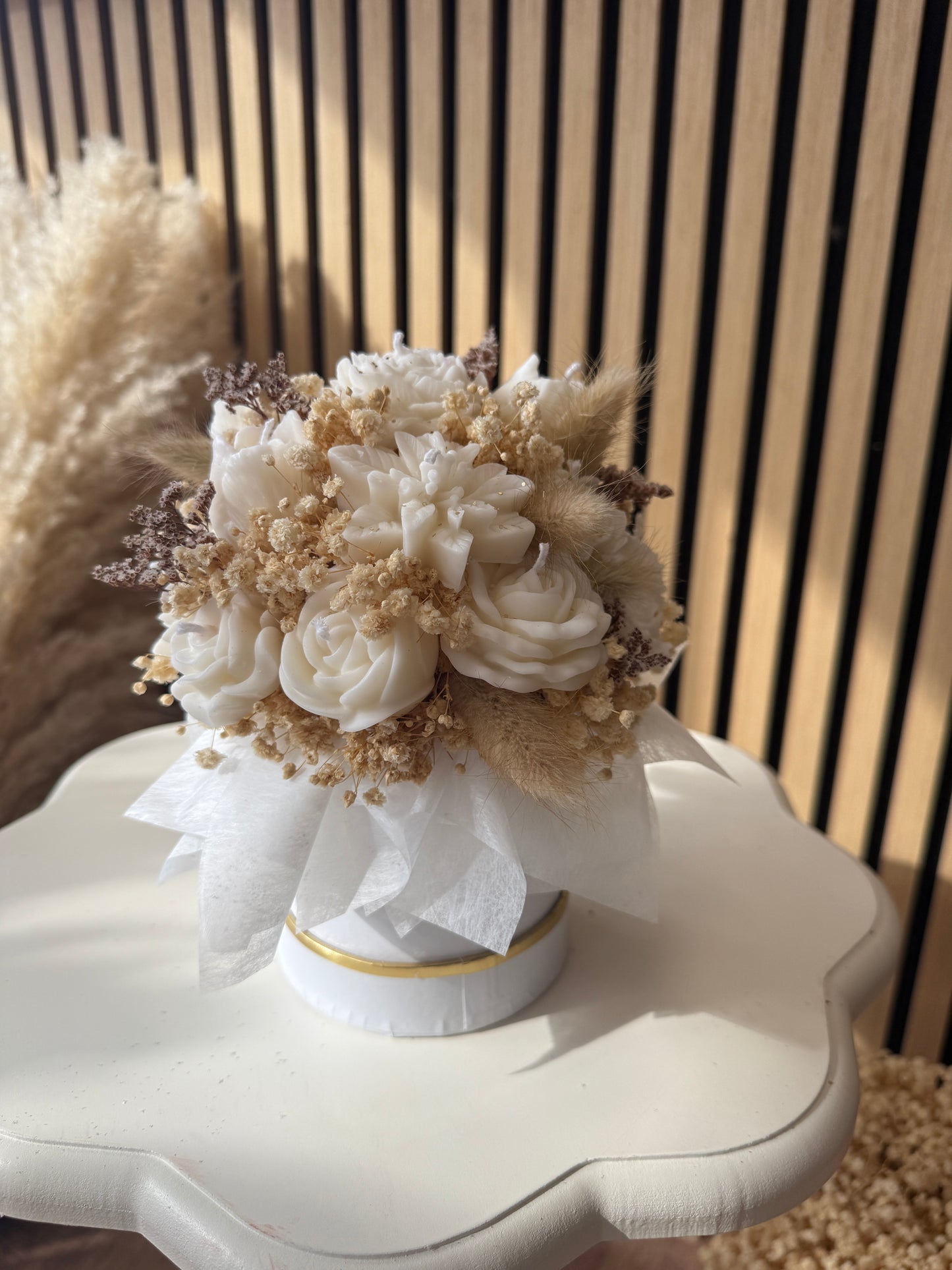White Candle Bouquet
