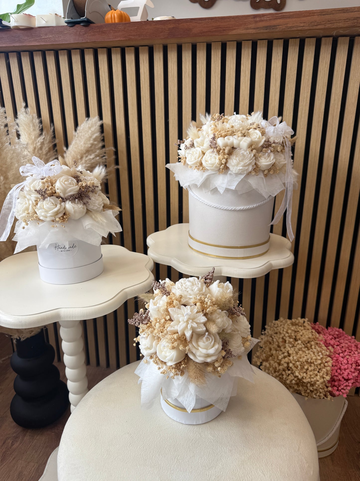 White Candle Bouquet