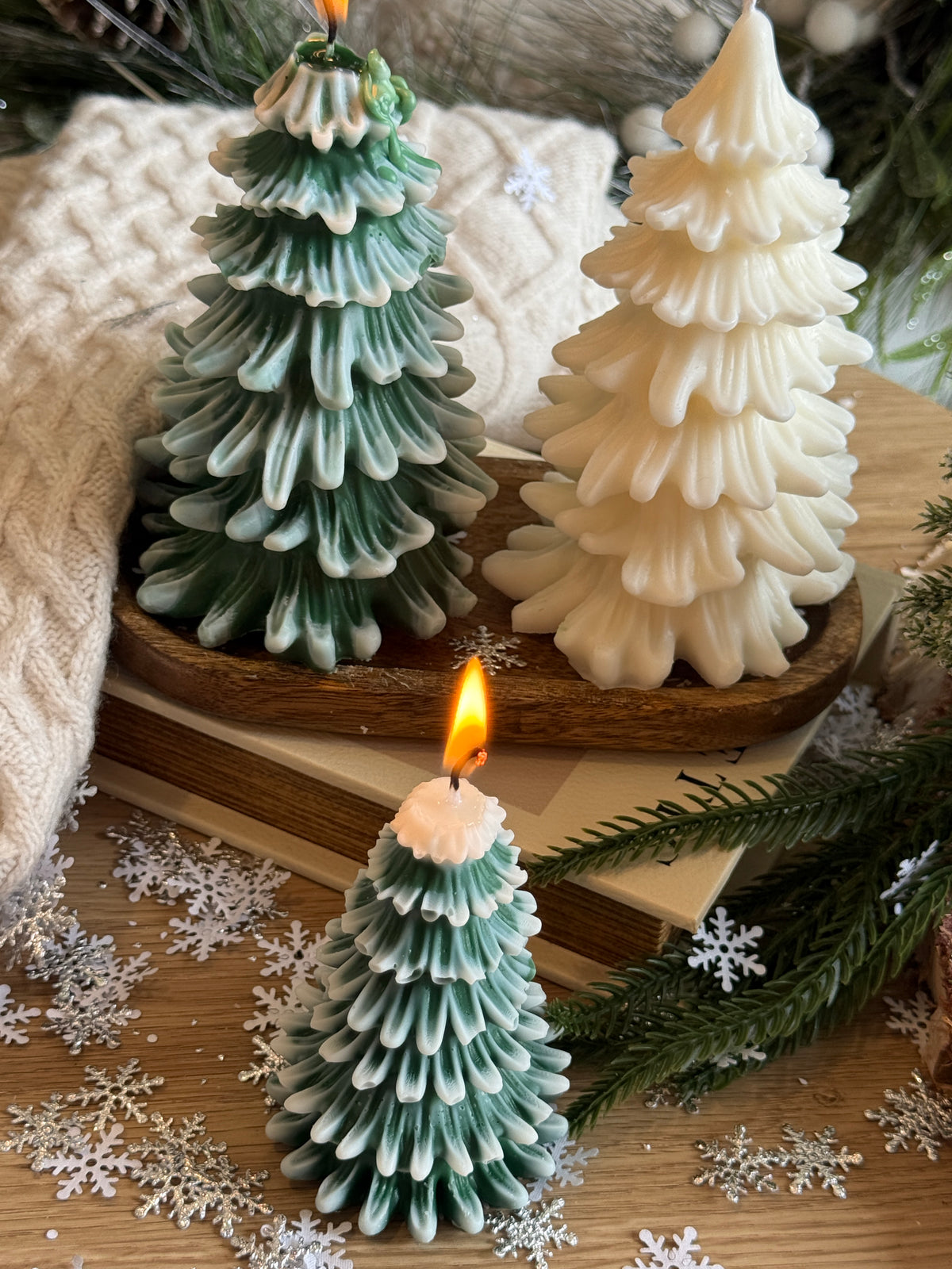 Winter Wonderland Tree Candle – Handmade Soy Wax