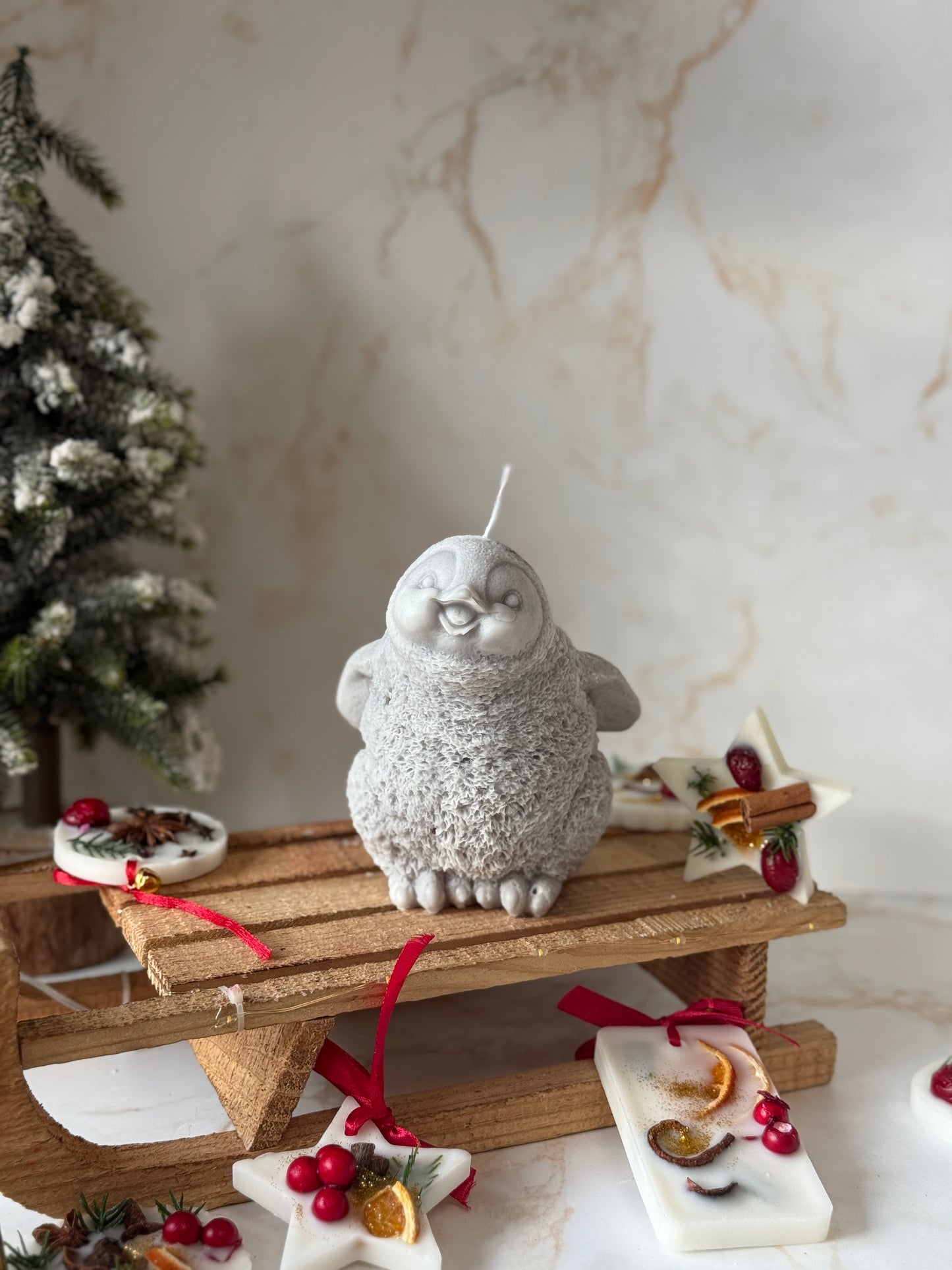 Cute Penguin Candle | Christmas Collection