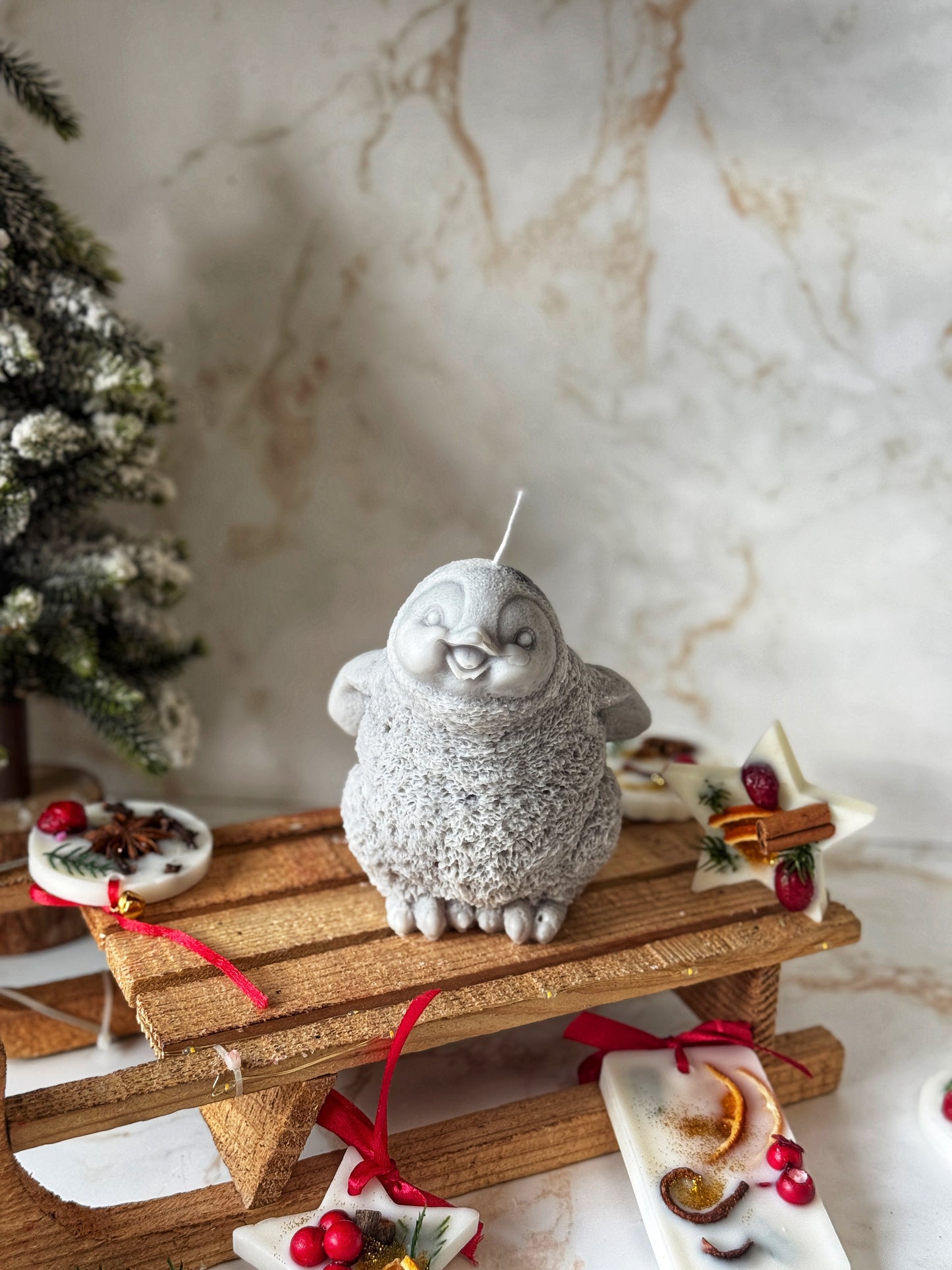 Cute Penguin Candle | Christmas Collection