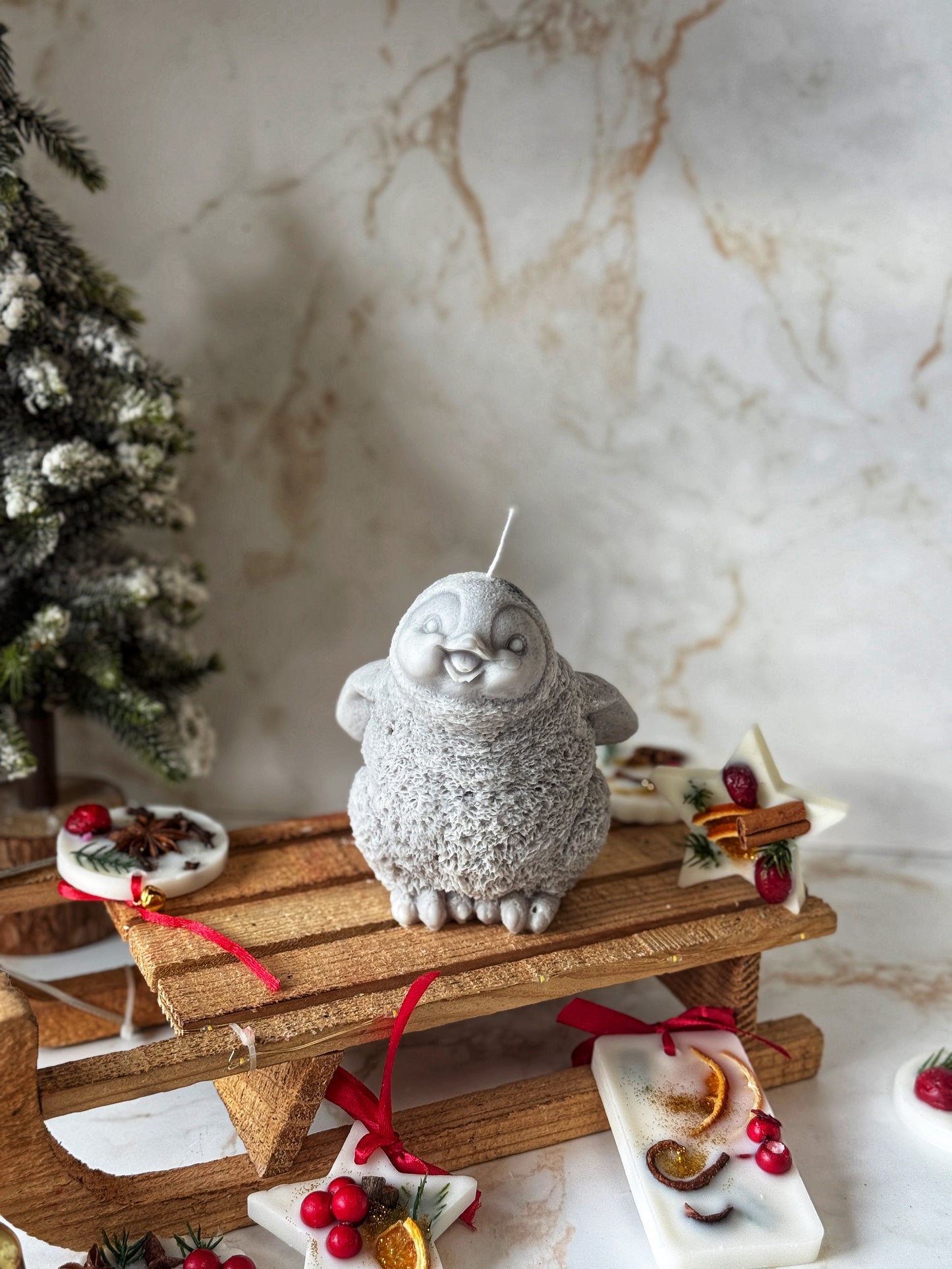 Cute Penguin Candle | Christmas Collection
