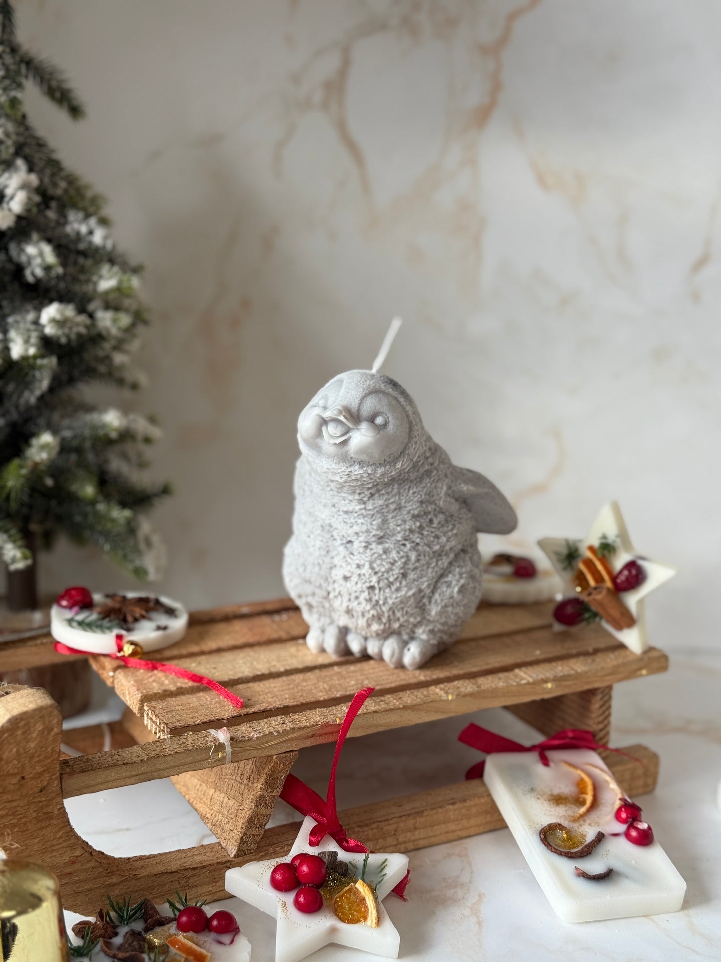 Cute Penguin Candle | Christmas Collection