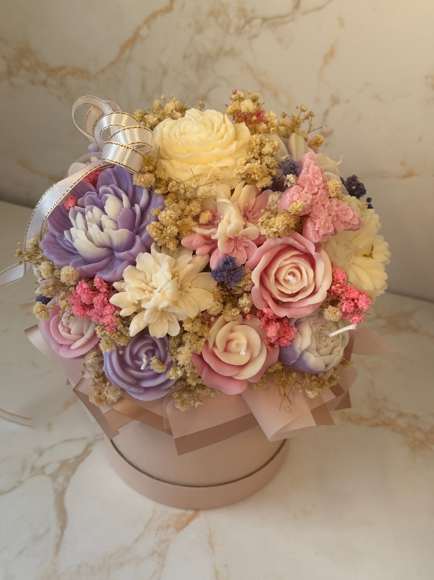 Blooming Candle Bouquet