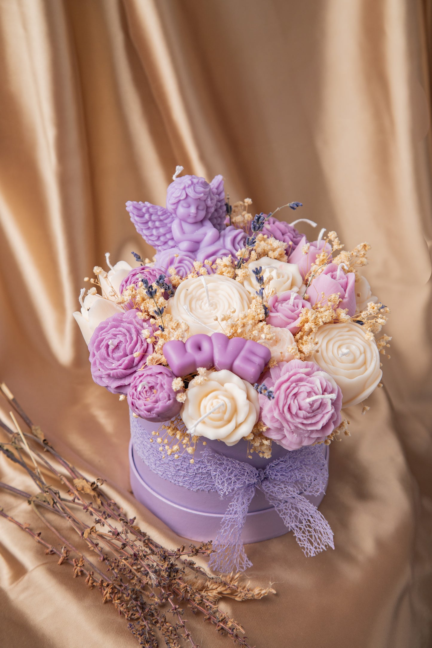 Lavender Candle Bouquet