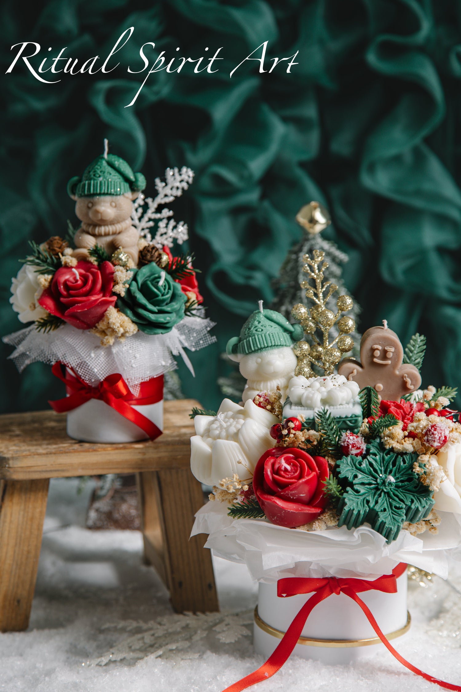 Christmas Candle Bouquet