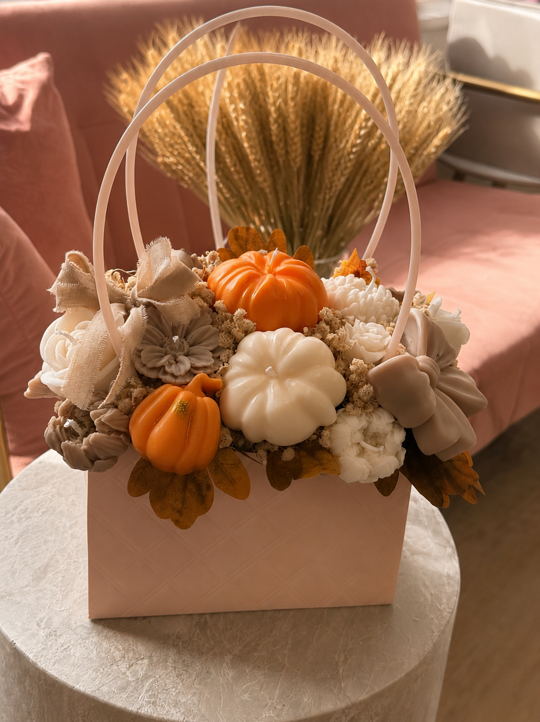 Blush Harvest Pumpkin Bag