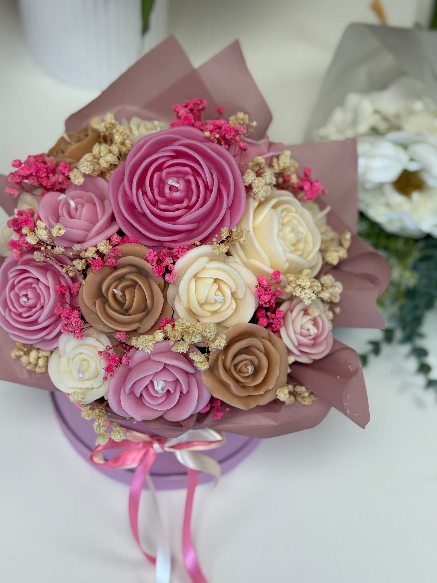 Rose Candle Bouquet