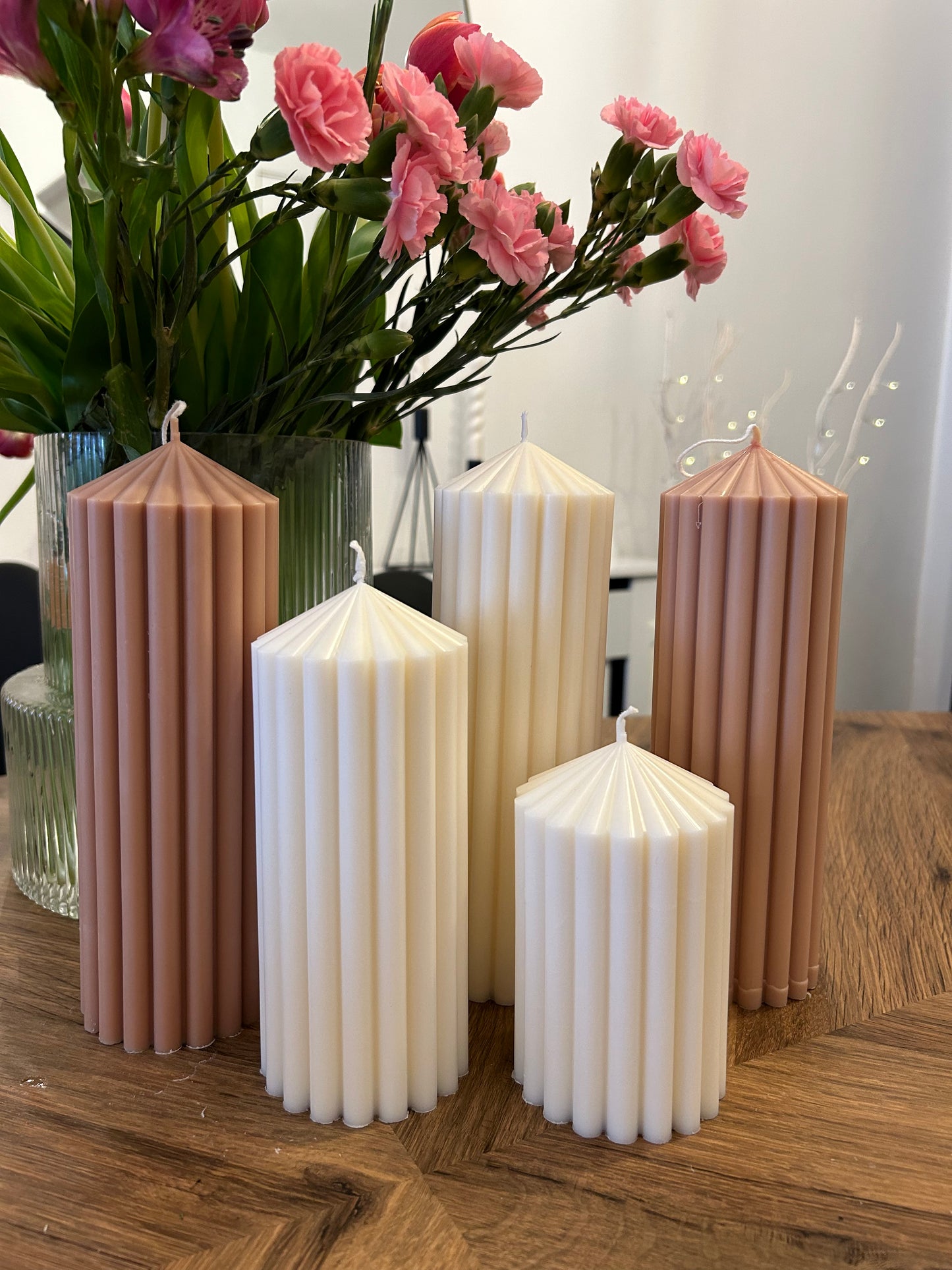 Thick Ribbed Candle