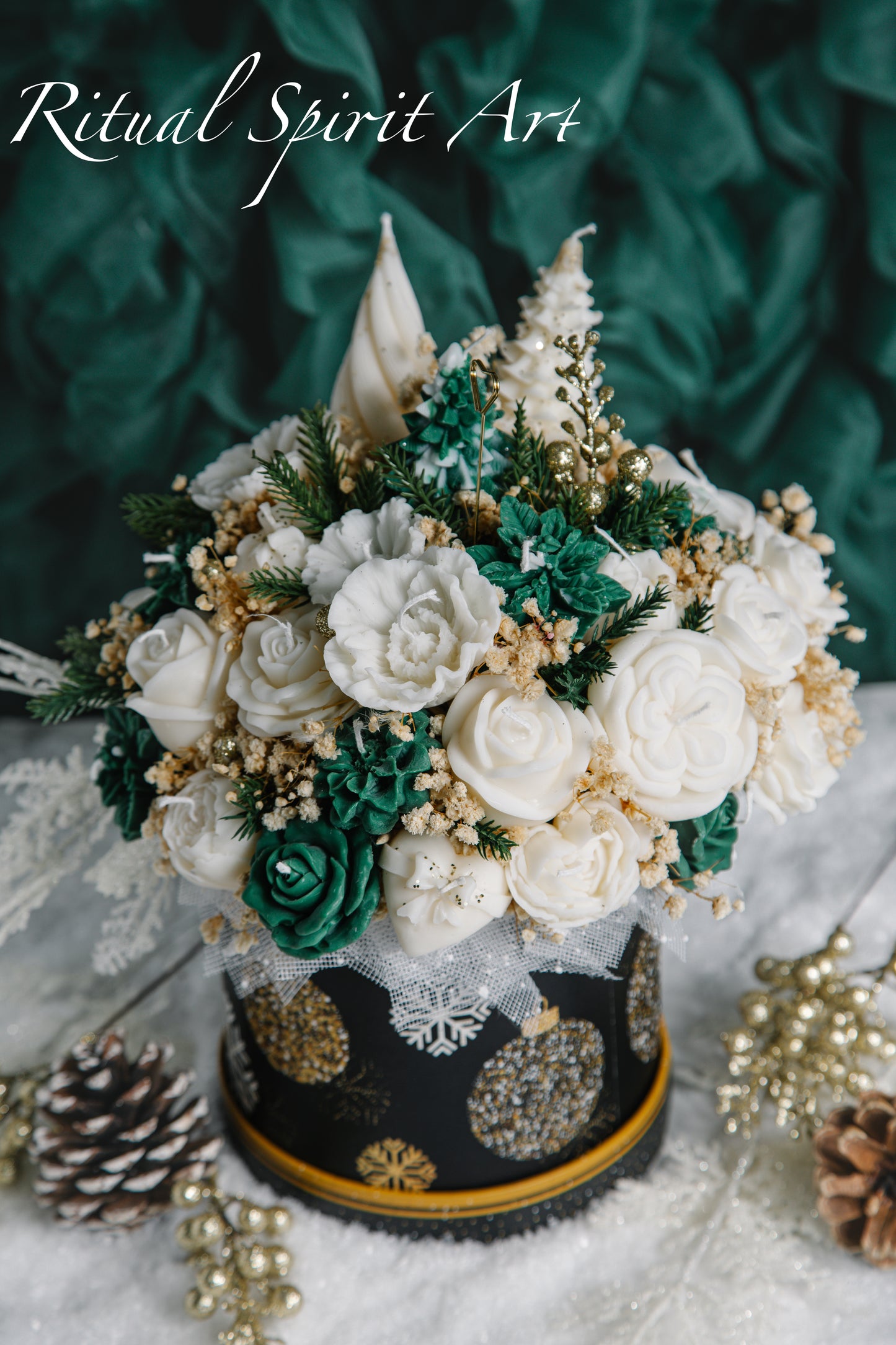Enchanted Winter Christmas Bouquet