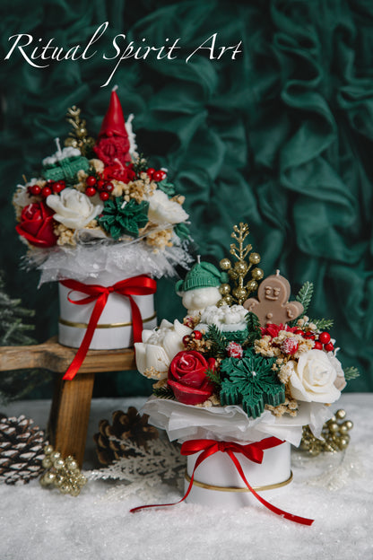 Merry Spirit Christmas Candle Bouquet