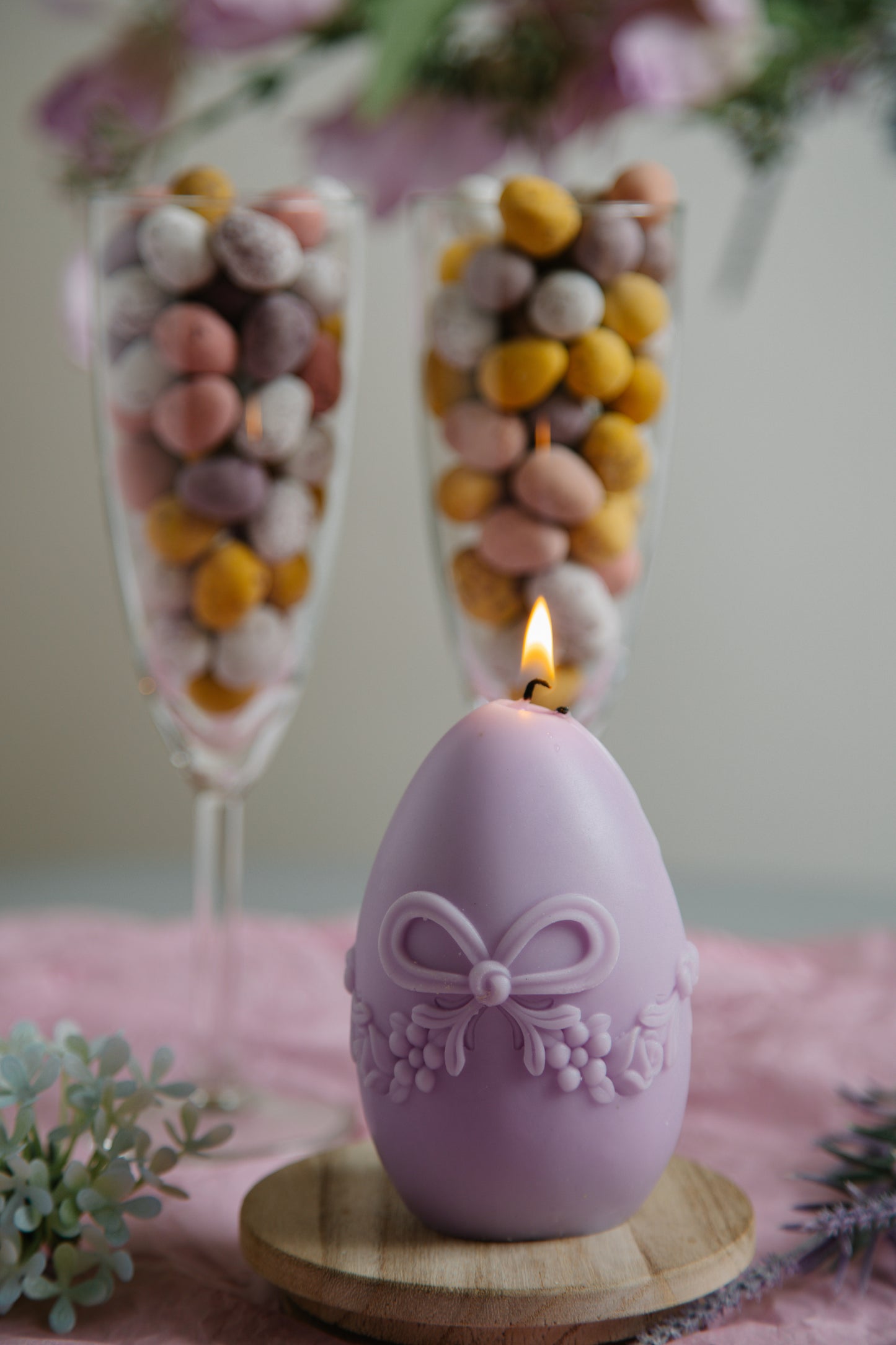 Tulip Egg Candle