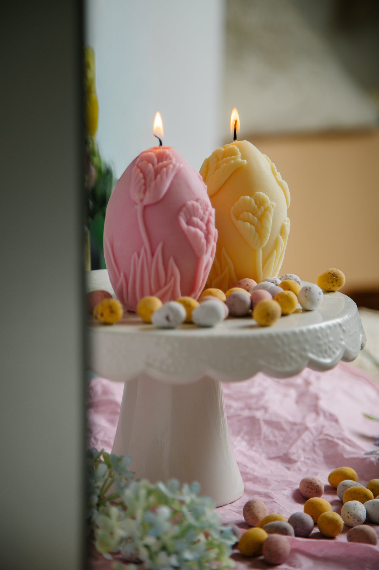 Tulip Egg Candle