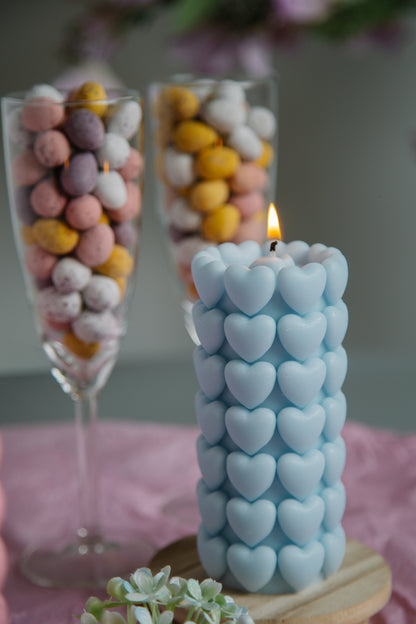 Heart Pillar Candle