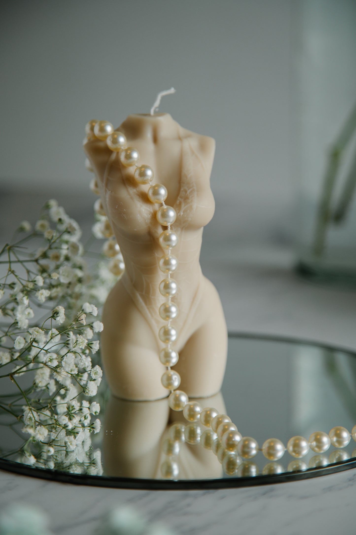 Large Torso Candle