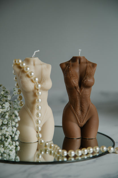 Large Torso Candle