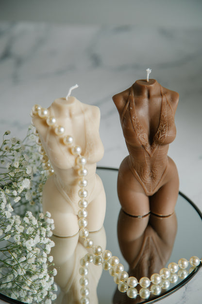 Large Torso Candle