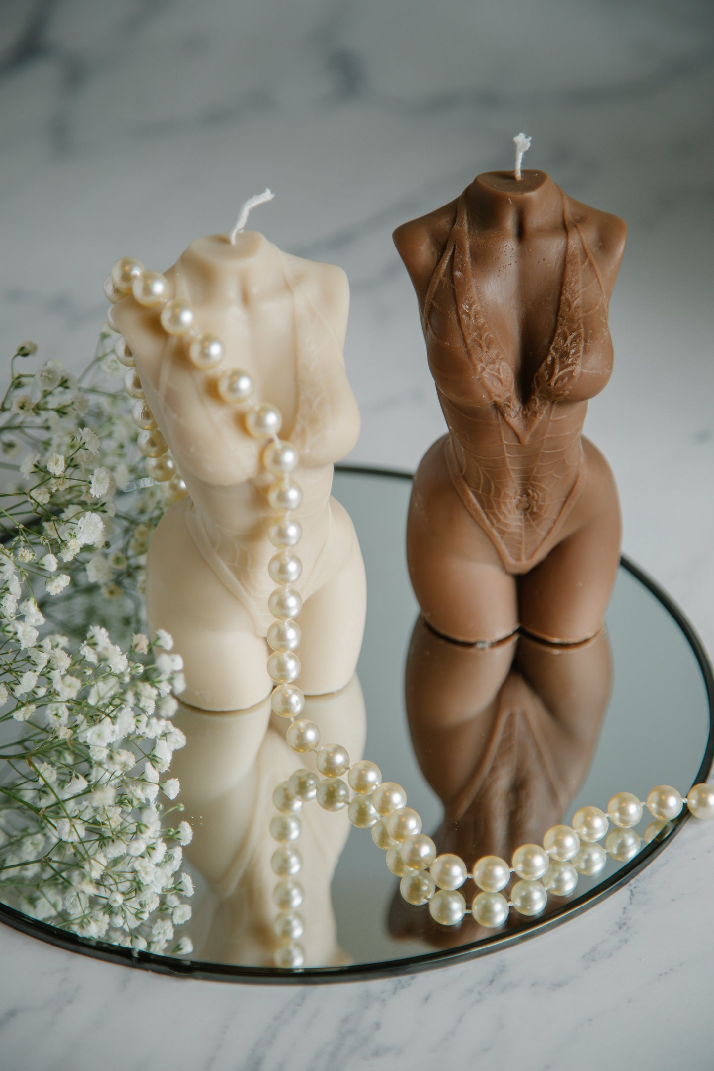Large Torso Candle