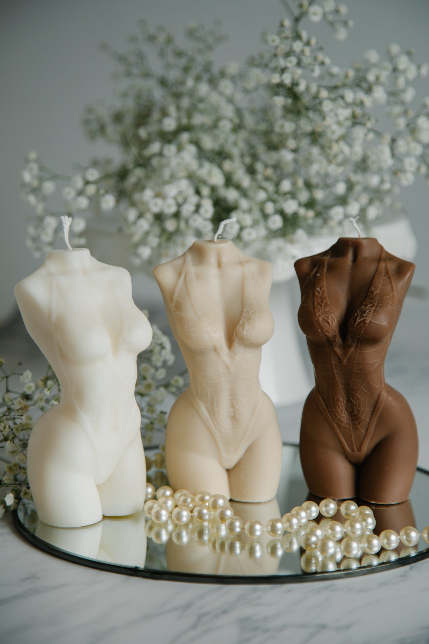 Large Torso Candle