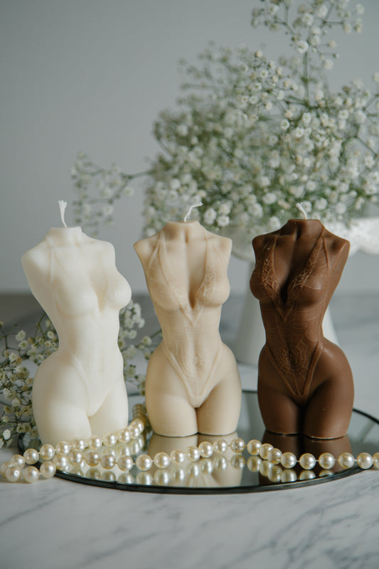 Large Torso Candle