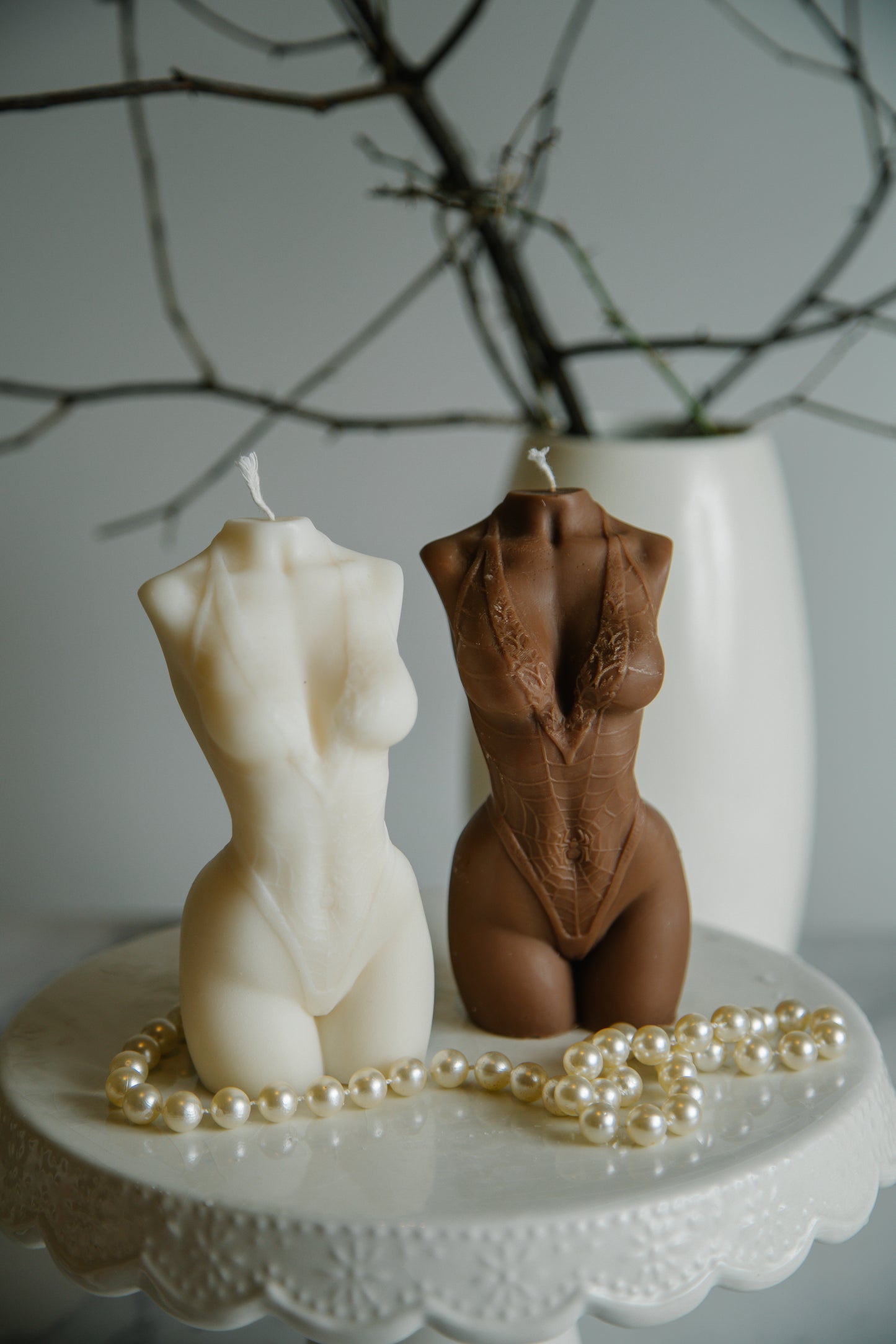 Large Torso Candle