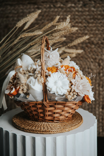 Rustic Fall Floral Basket
