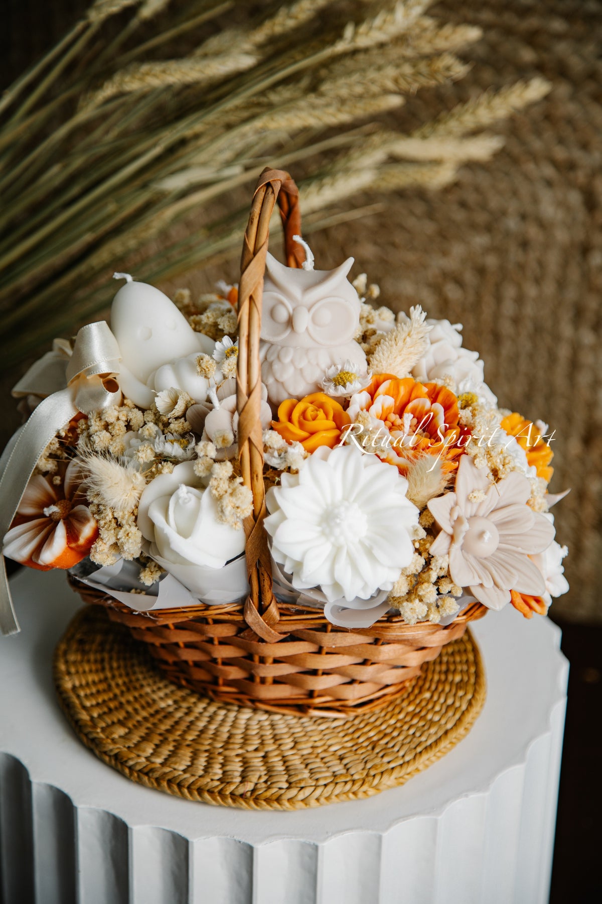 Rustic Fall Floral Basket