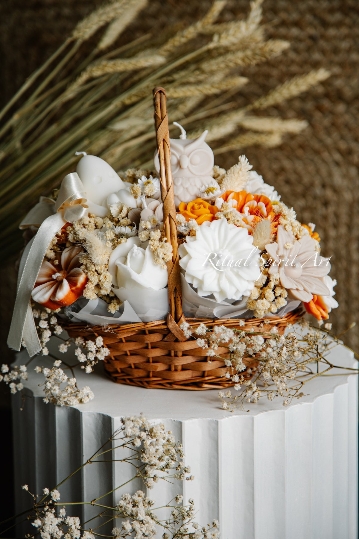 Rustic Fall Floral Basket