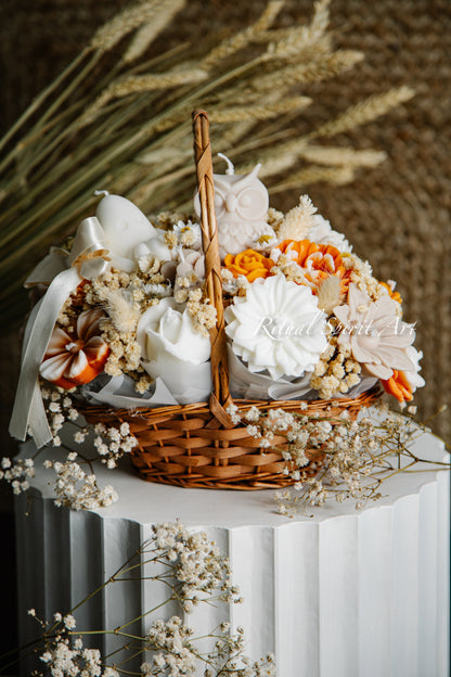 Rustic Fall Floral Basket