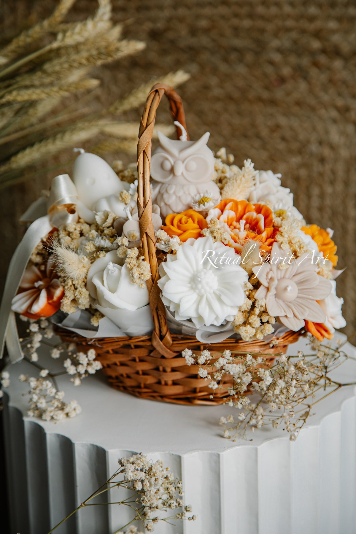 Rustic Fall Floral Basket