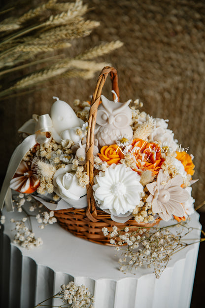 Rustic Fall Floral Basket