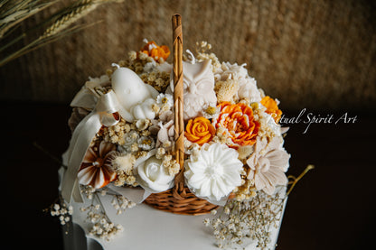 Rustic Fall Floral Basket