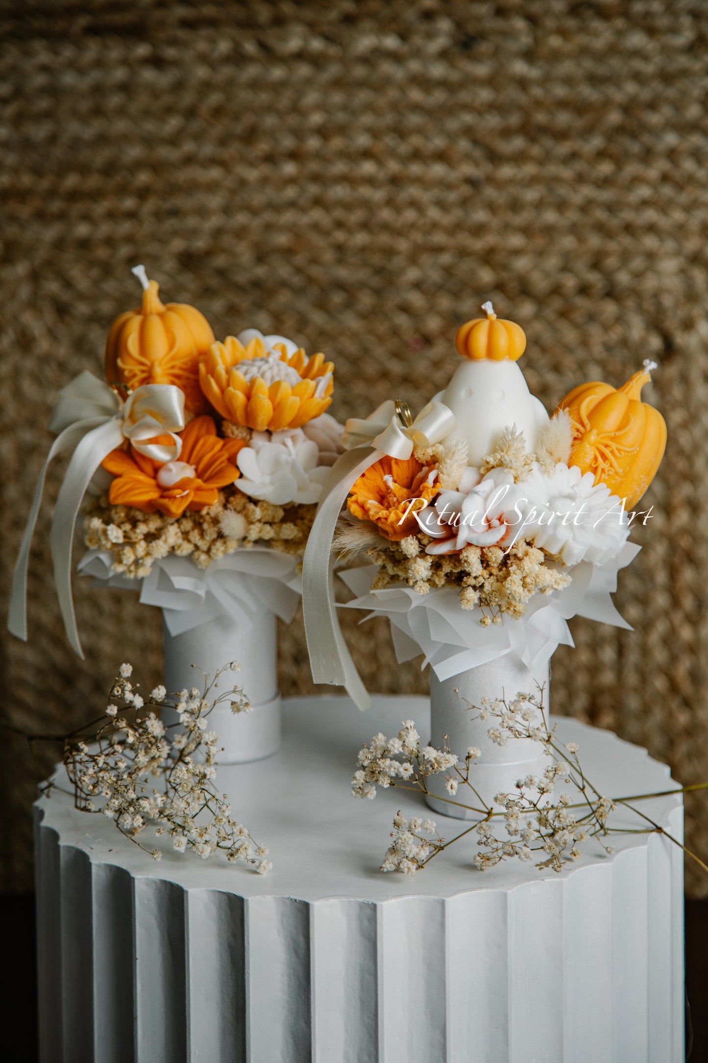 Autumn Bloom Candle Bouquet