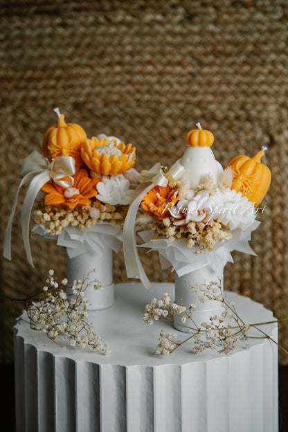 Autumn Bloom Candle Bouquet