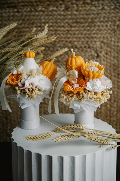 Autumn Bloom Candle Bouquet