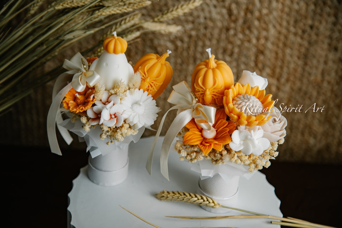 Autumn Bloom Candle Bouquet