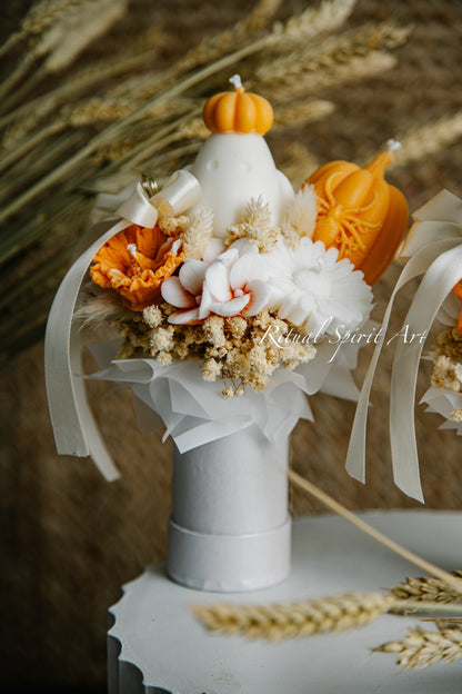 Autumn Bloom Candle Bouquet