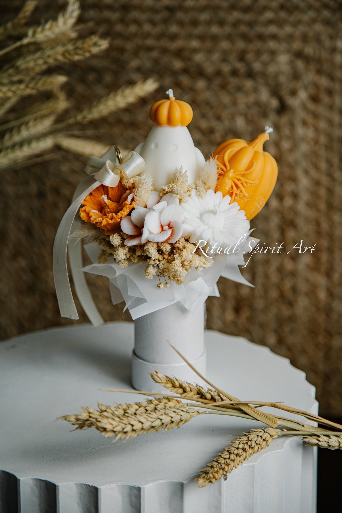 Autumn Bloom Candle Bouquet