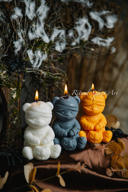 Spooky Bear Candle | Autumn Collection