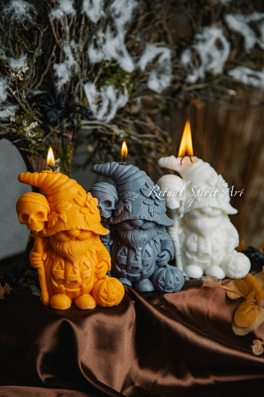 Halloween Gnome Candle | Autumn Collection