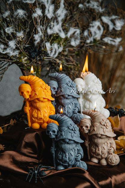 Halloween Gnome Candle | Autumn Collection