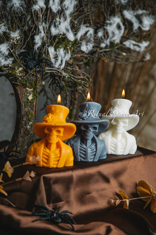 Gentleman Skeleton Candle | Autumn Collection