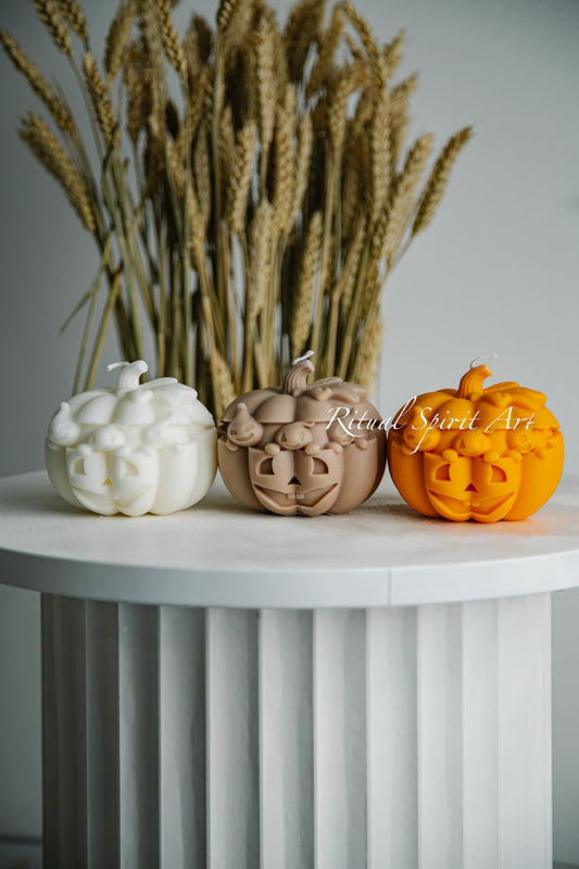 Spooky Pumpkin Candle